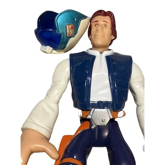 Hasbro 2005 Han Solo Star Wars Jedi Force Figure, Playskool Heroes, Chunky, 6 IN - Picture 11 of 12